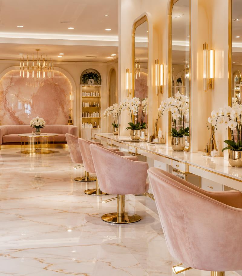 Interior del salón Bella Spa & Beauty en Nueva York